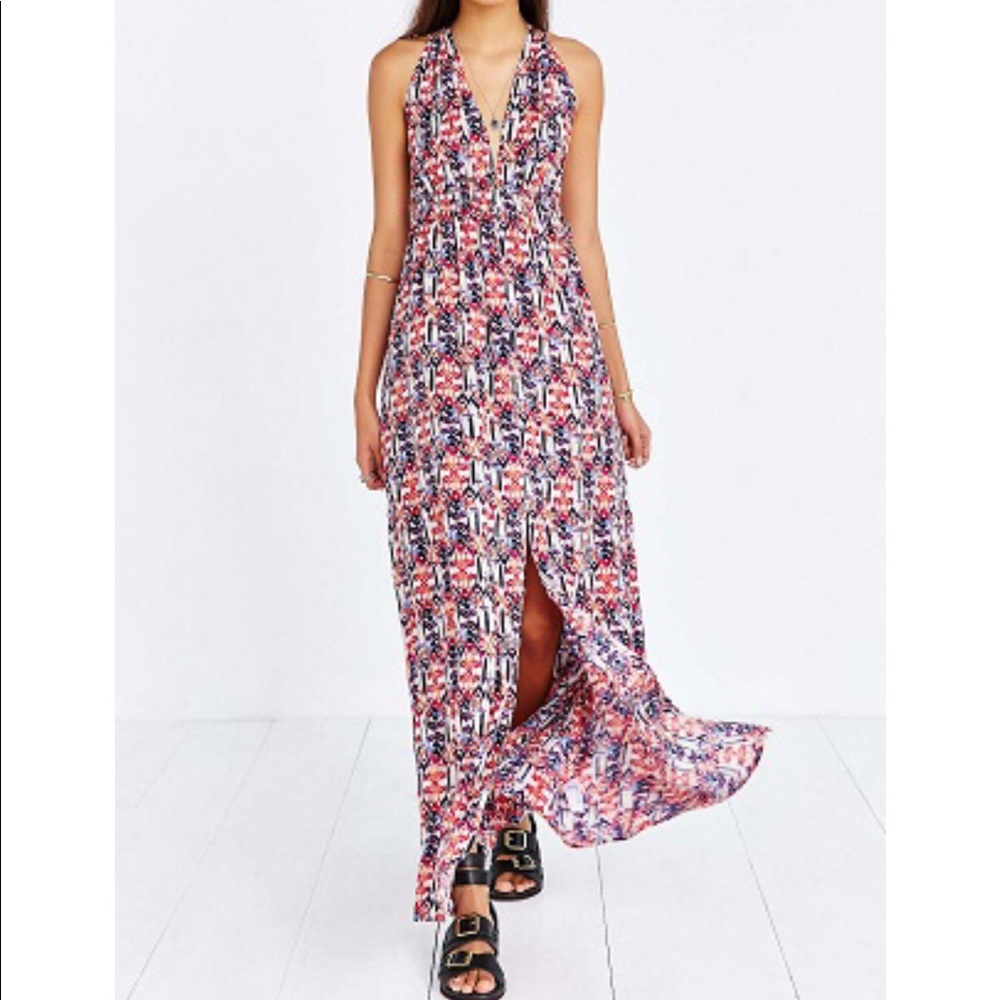 Ecote Urban Outfitters Cross-Back Maxi Sundress